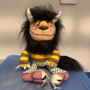 Wild Thing Plush Toy with Black and Yellow Stripes